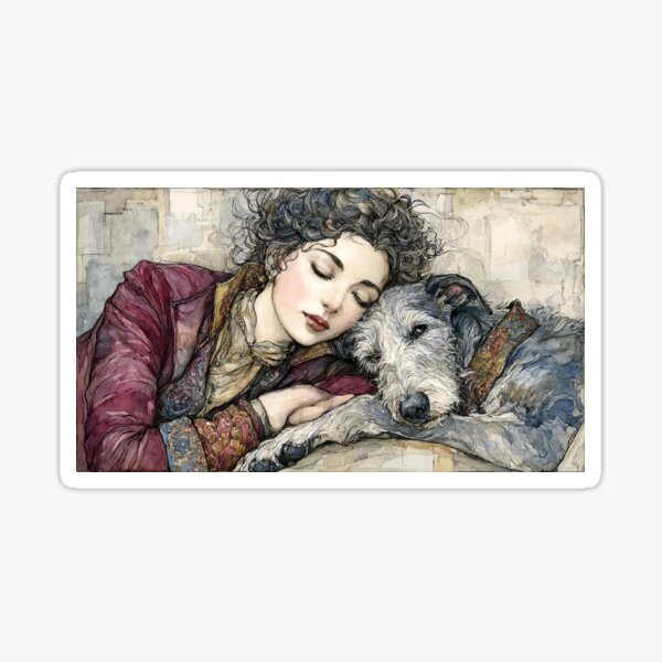 Item preview, Belle Epoque Deerhound designed and sold by aghnadarragh.