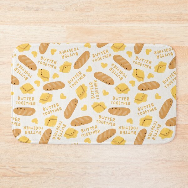 Item preview, butter together - kawaii bread and butter (white) designed and sold by Becca Alessi.