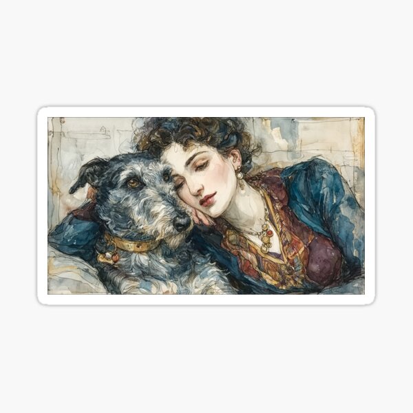 Item preview, Belle Epoque Deerhound designed and sold by aghnadarragh.