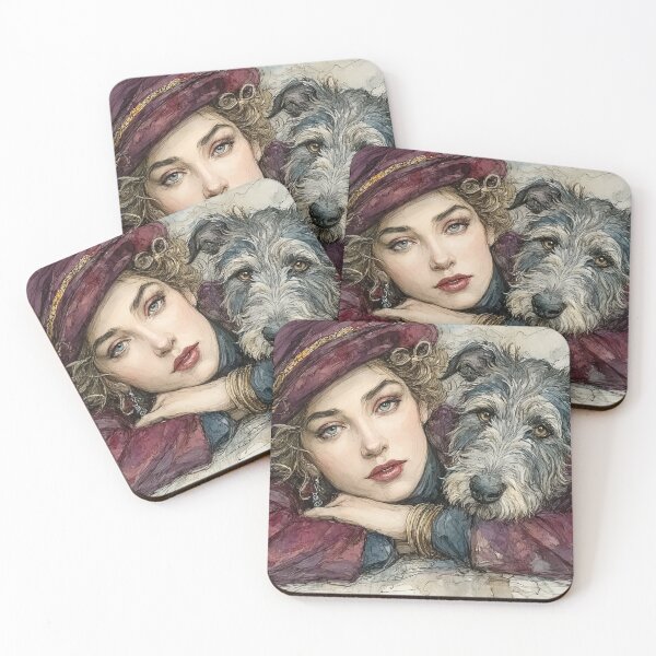 Item preview, Belle Epoque Deerhound designed and sold by aghnadarragh.
