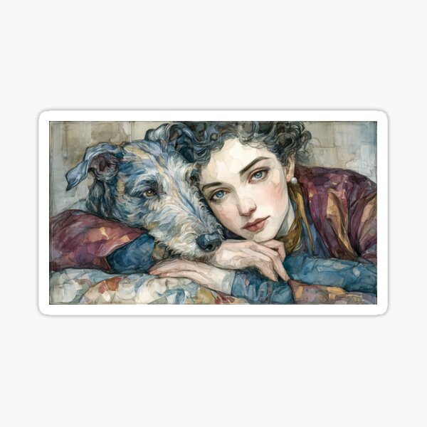 Item preview, Belle Epoque Deerhound designed and sold by aghnadarragh.