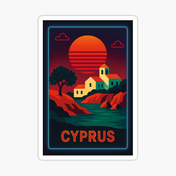 Item preview, Cyprus Neon Travel designed and sold by Thistle-TShop.