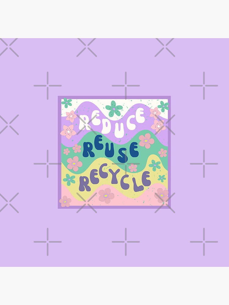 Thumbnail 4 of 4, Pillow, Reduce, Reuse, Recycle designed and sold by Luca-Art-Shop.