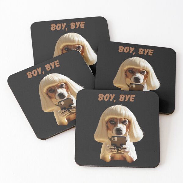 Item preview, CUTE FUNNY SOCIAL MEDIA DOG, "BOY,BYE!" designed and sold by Pawblematic .