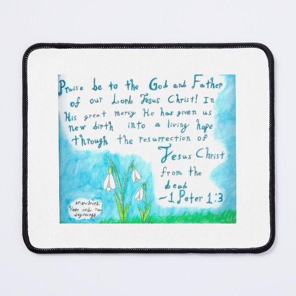Item preview, 1 Peter 1:3 with January birth flower designed and sold by J-Bird Creations.