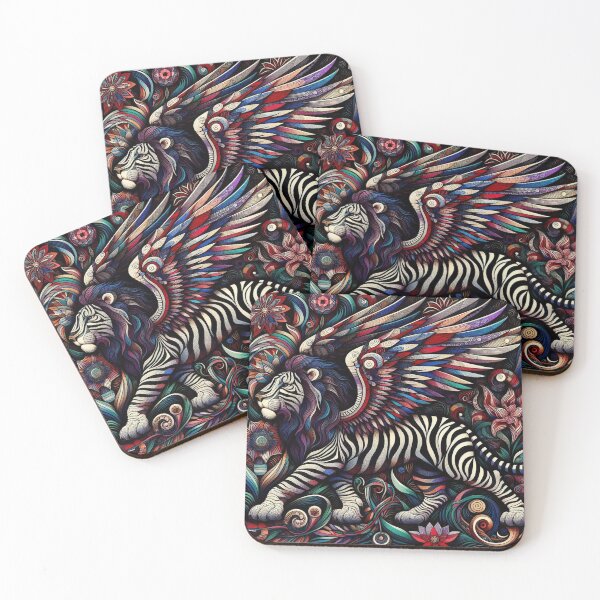Item preview, Abstract Winged Lion Art designed and sold by TheDarkWardrobe.