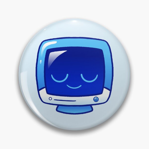 Item preview, Kawaii Blue Glossy Monitor designed and sold by kittybox.