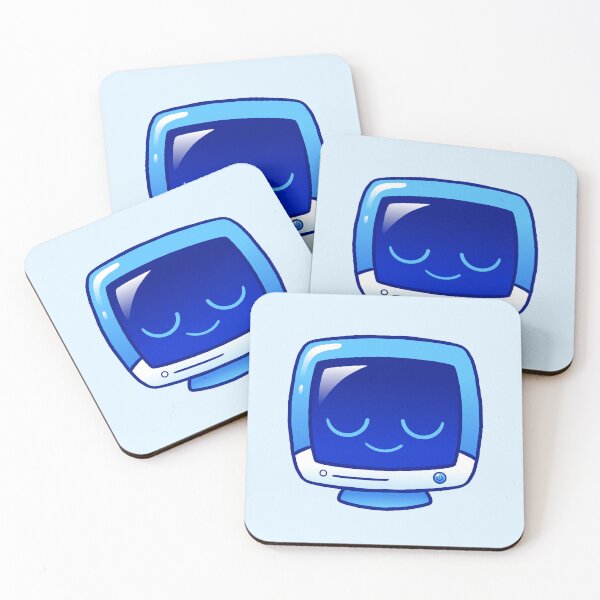 Item preview, Kawaii Blue Glossy Monitor designed and sold by kittybox.