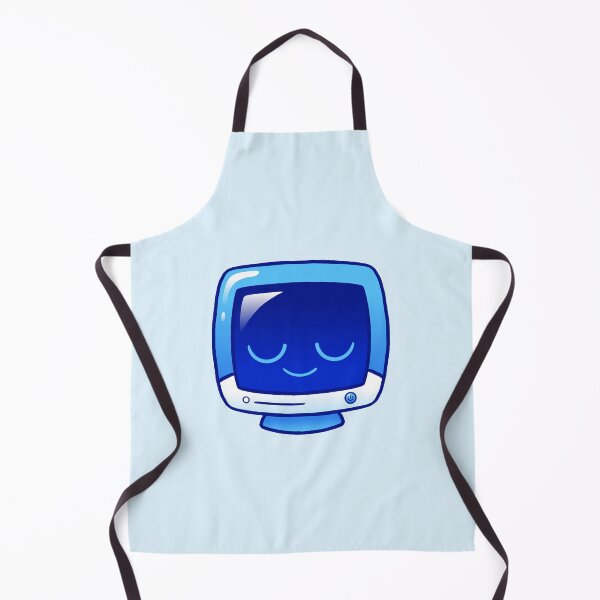 Item preview, Kawaii Blue Glossy Monitor designed and sold by kittybox.