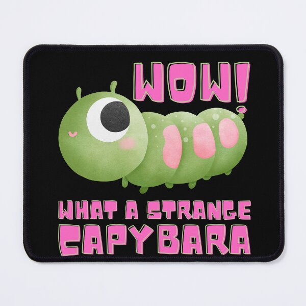 Item preview, Wow! What a Strange Capybara – Funny Worm Design designed and sold by CleanDecor.