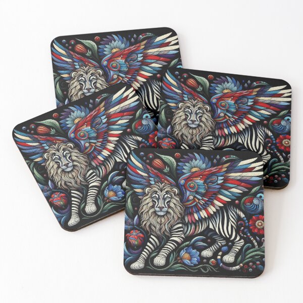Item preview, Abstract Winged Lion Art designed and sold by TheDarkWardrobe.