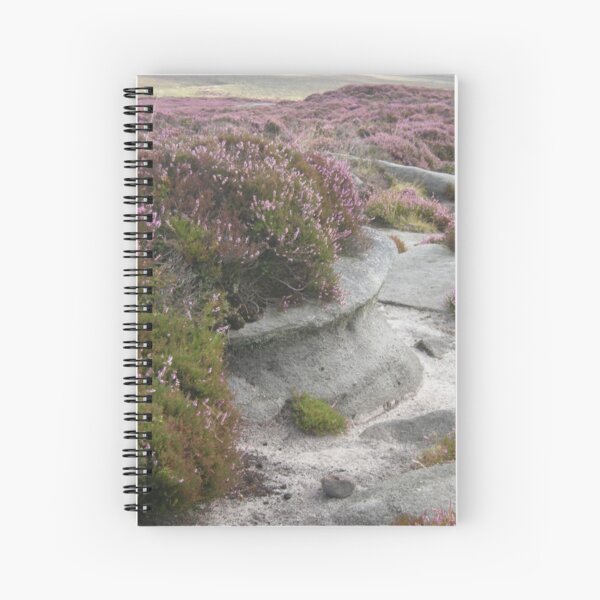 Heather and errosion on Stanage Edge Spiral Notebook