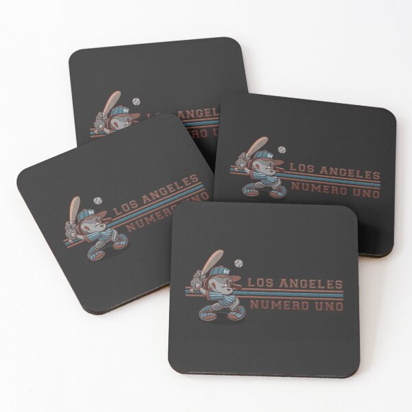 Item preview, cool cartoon baseball player puppy - los angeles numero uno embroidery patch designed and sold by hayrpictures.