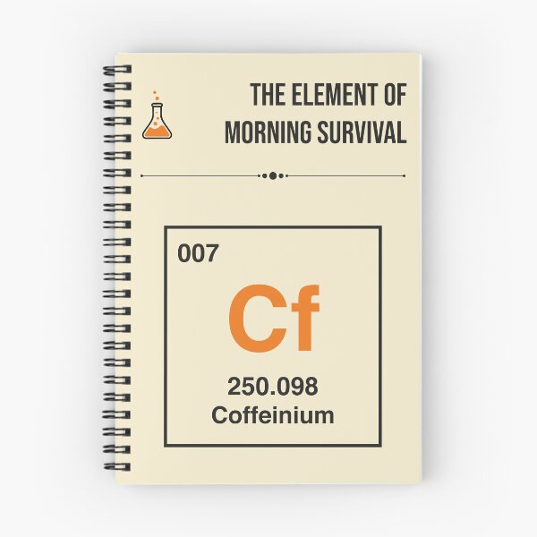 Item preview, Element of Morning Survival Funny Coffee Periodic Table Coffeinium designed and sold by Stadify.