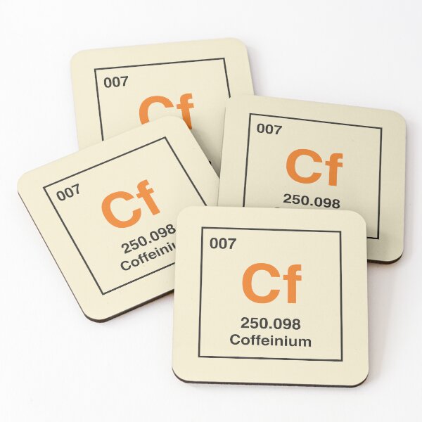 Item preview, Element of Morning Survival Funny Coffee Periodic Table Coffeinium designed and sold by Stadify.