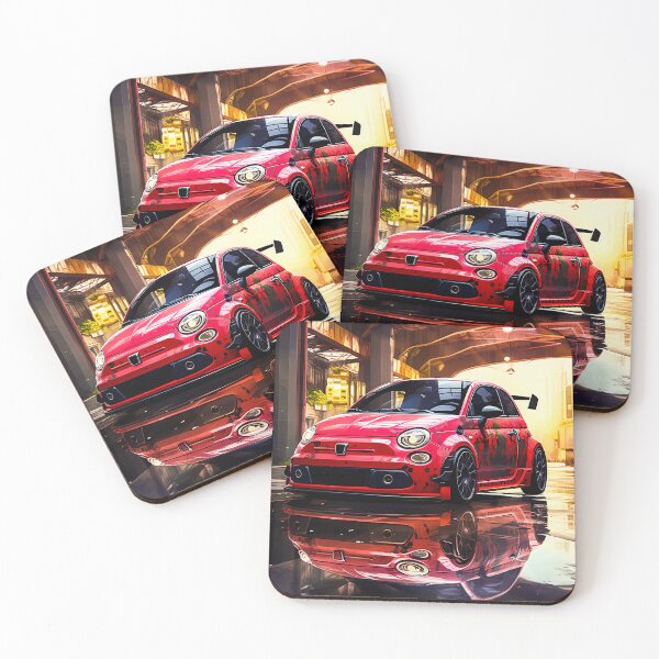 Item preview, Italian Hot Hatch Reflected On Glossy Urban Garage Floor designed and sold by RevUpDesign.