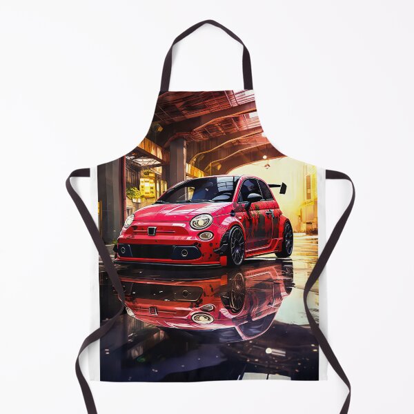 Item preview, Italian Hot Hatch Reflected On Glossy Urban Garage Floor designed and sold by RevUpDesign.