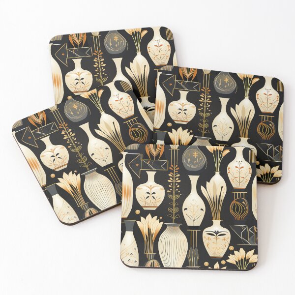 Item preview, Stylised Vases in a Deco Aesthetic designed and sold by mittie101.