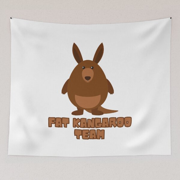 Item preview, Fat Kangaroo Team – Funny Chunky Kangaroo Design designed and sold by CleanDecor.