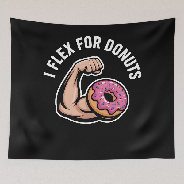 Item preview, Funny Donut Day Gym Flex Muscle Bicep Fitness Workout Men designed and sold by clothesy7.