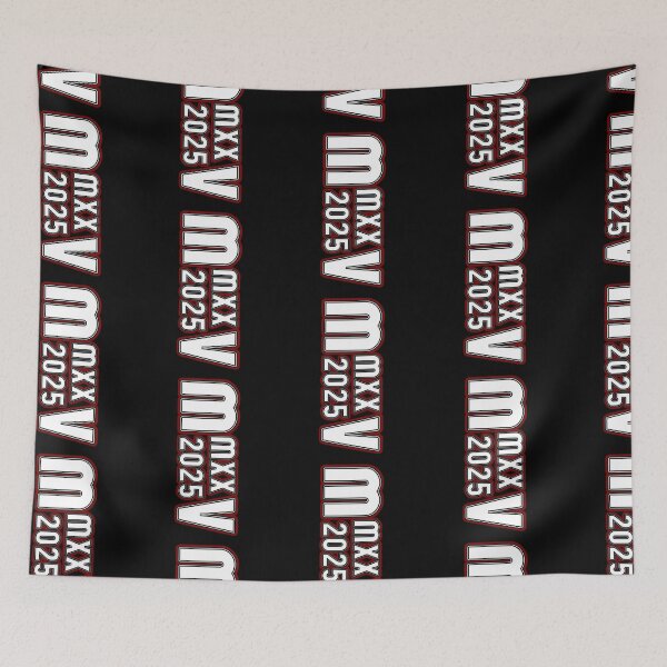 Item preview, 2025 MMXXV Roman Numerals White Maroon Sideways designed and sold by GFamilyC.