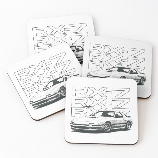 Item preview, Retro RX-7 FC3S JDM Drift Legend with Grunge Texture Typography designed and sold by TheArtOfCar.