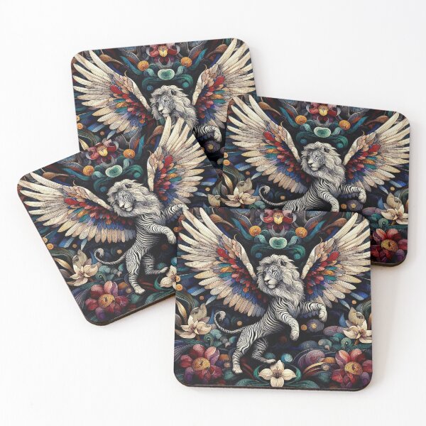 Item preview, Abstract Winged Lion Art designed and sold by TheDarkWardrobe.