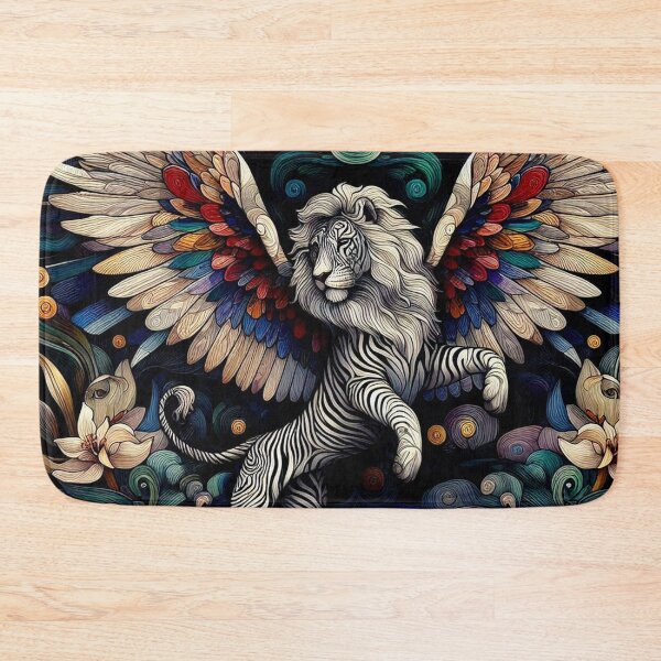 Item preview, Abstract Winged Lion Art designed and sold by TheDarkWardrobe.