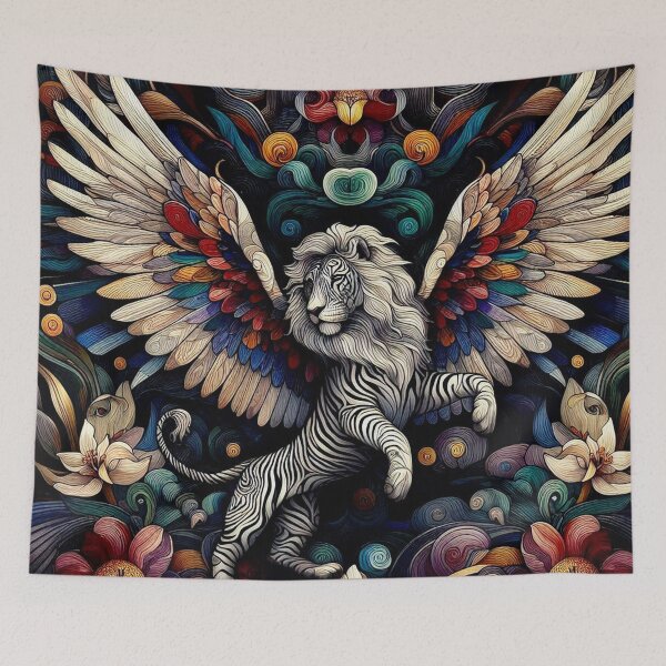 Item preview, Abstract Winged Lion Art designed and sold by TheDarkWardrobe.