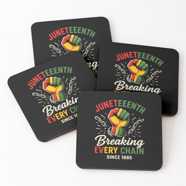 Item preview, Juneteenth Breaking Every Chain Since 1865 designed and sold by Flying Penguins.