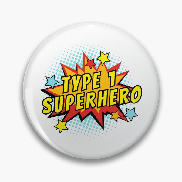 Item preview, Type 1 Superhero Type One Diabetes Awareness designed and sold by Ink & Insulin Creative Studio.