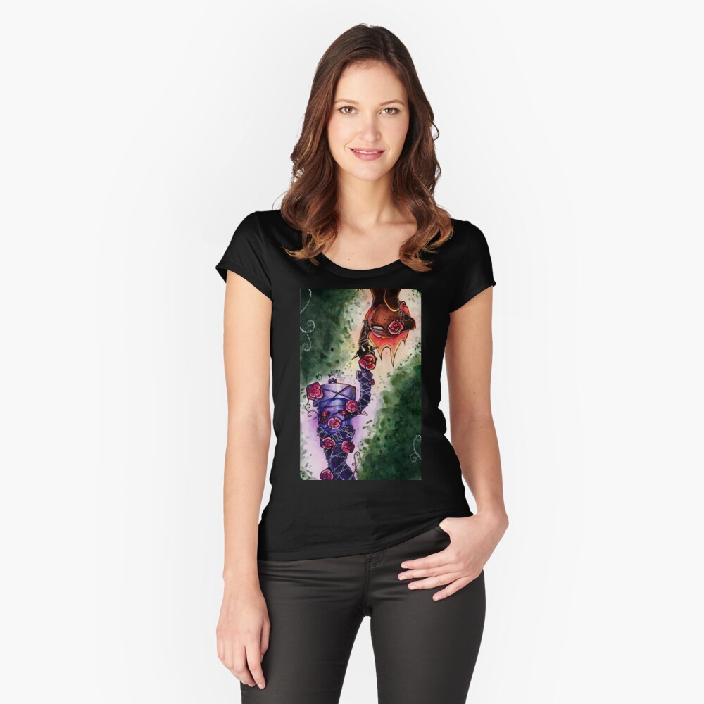 Item preview, Fitted Scoop T-Shirt designed and sold by maniczombiegirl.