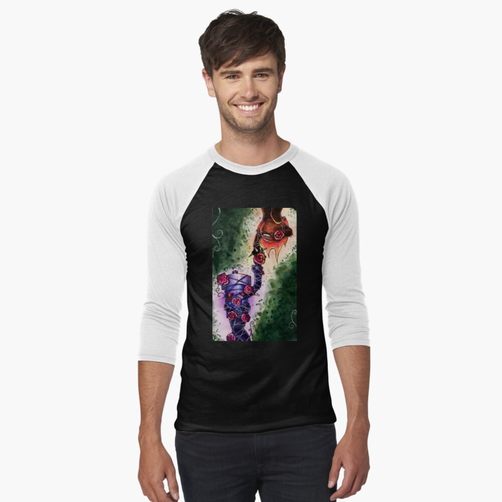 Item preview, Baseball ¾ Sleeve T-Shirt designed and sold by maniczombiegirl.