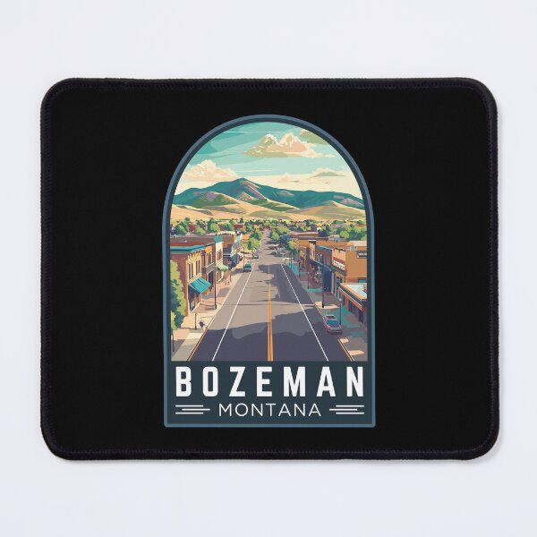 Item preview, Bozeman in Montana, USA Vintage Travel Art Emblem designed and sold by MaateoDesign.