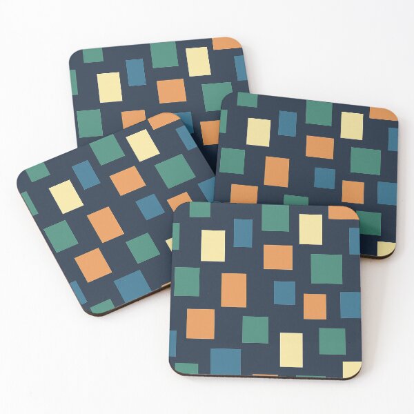 Item preview, Mid-Century Modern Color Block Geometric Pattern designed and sold by weirdfishes123.