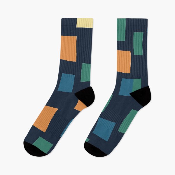 Item preview, Mid-Century Modern Color Block Geometric Pattern designed and sold by weirdfishes123.