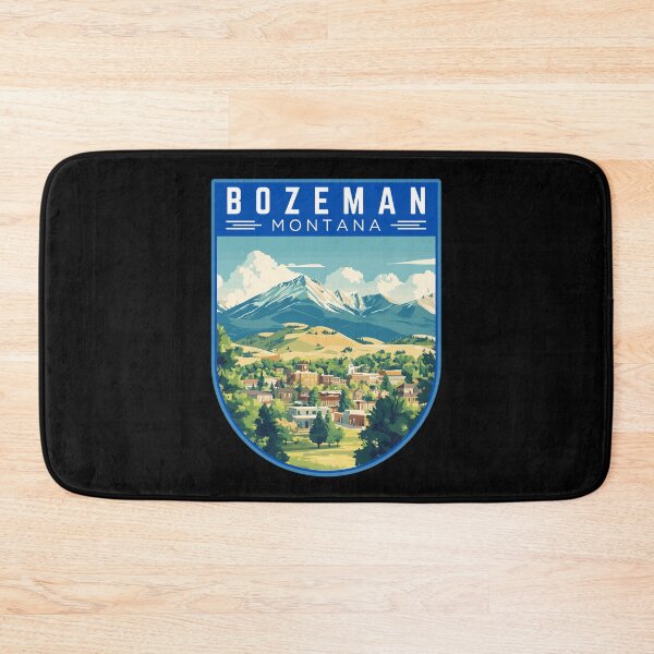 Item preview, Bozeman in Montana, USA Vintage Travel Art Badge designed and sold by MaateoDesign.