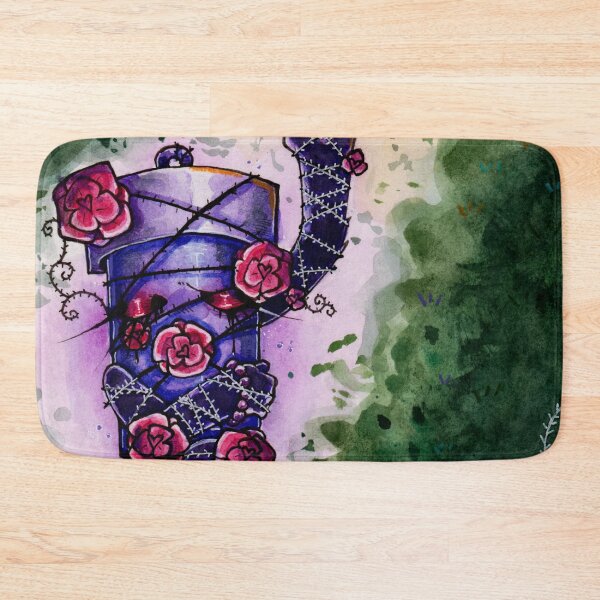 Roses (Glowy) Bath Mat