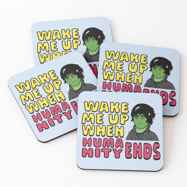 Item preview, Wake me Up When Humanity Ends designed and sold by I Hate Humans Shop.