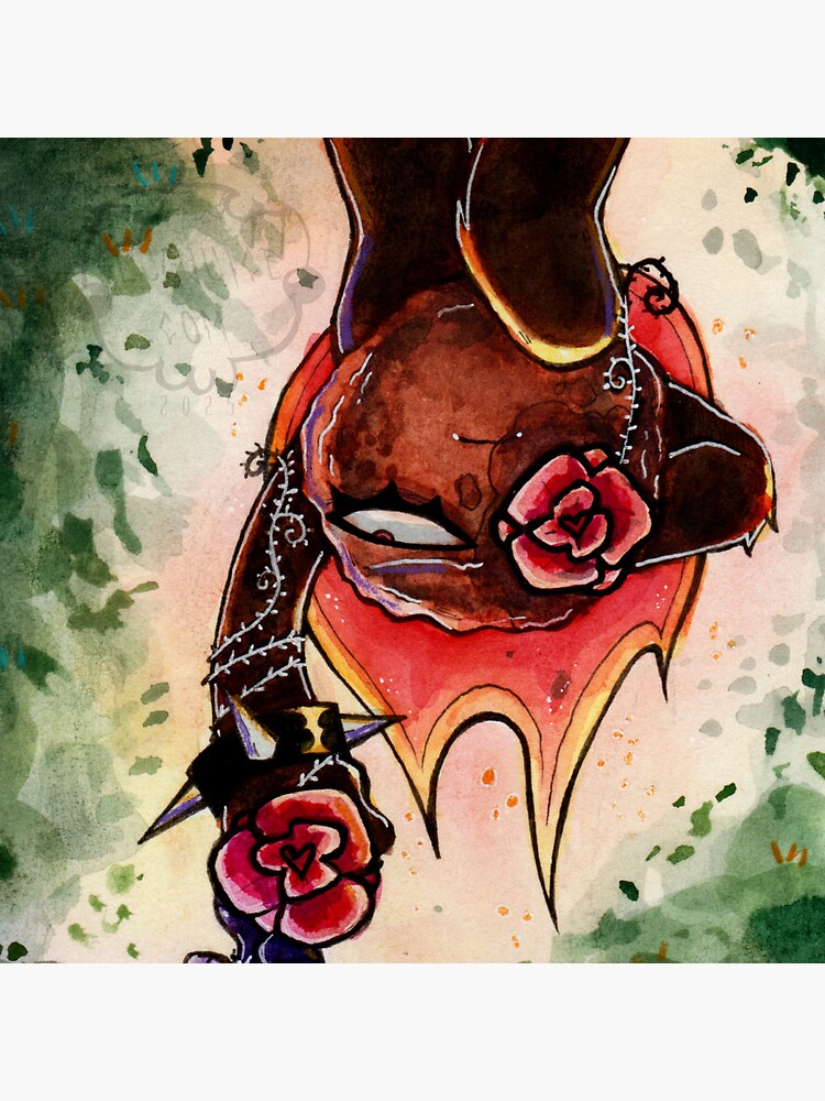 Thumbnail 3 of 3, Pin, Roses (Fireball) designed and sold by maniczombiegirl.