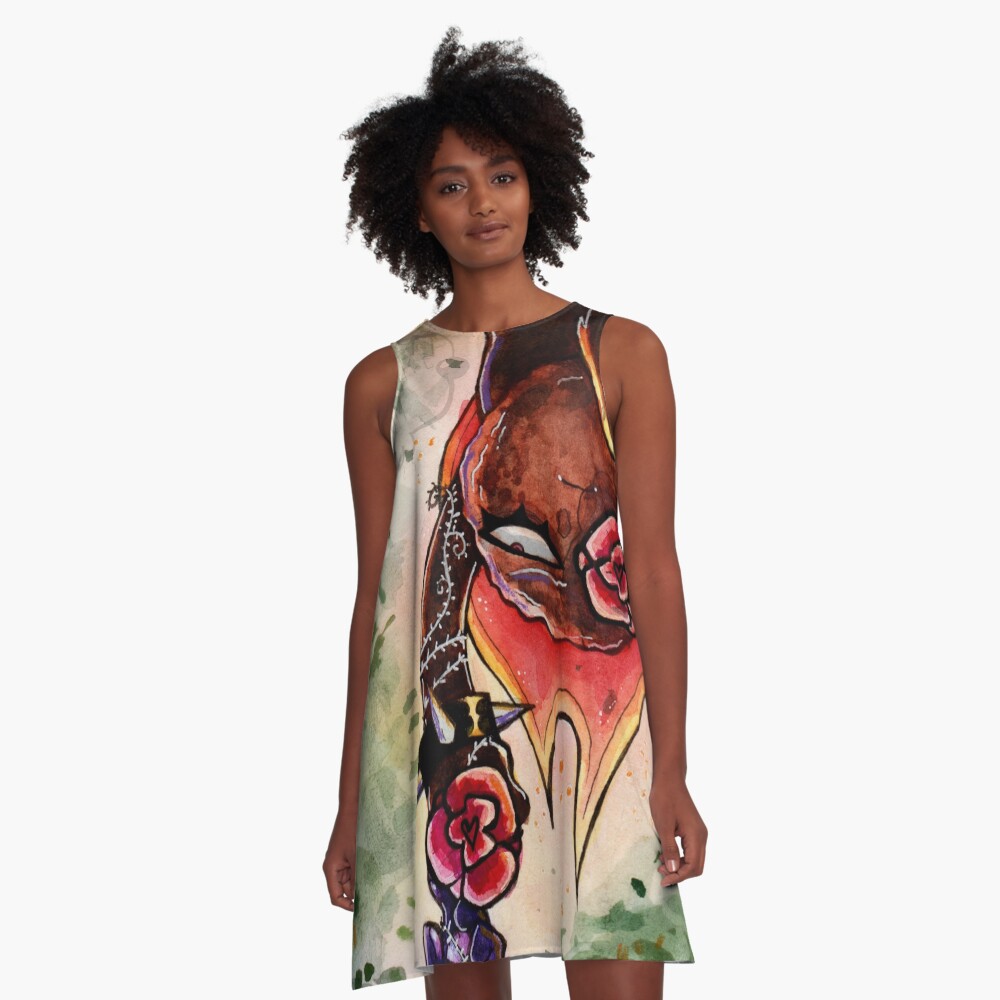 Item preview, A-Line Dress designed and sold by maniczombiegirl.