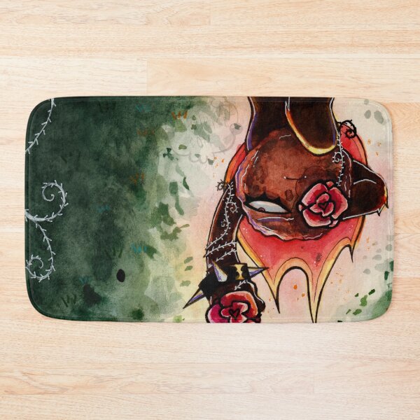 Roses (Fireball) Bath Mat