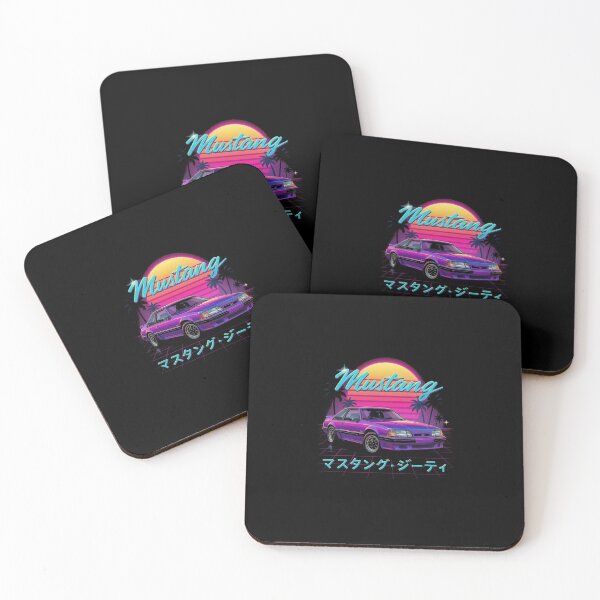 Item preview, Retro Ford Mustang GT Vaporwave Dreamscape designed and sold by TheArtOfCar.