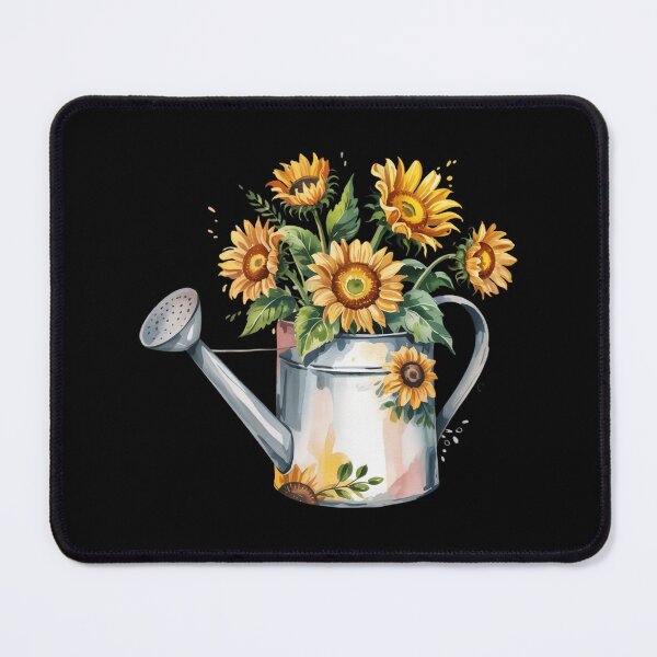 Item preview, Sunflowers in watering can designed and sold by jkrphoto.