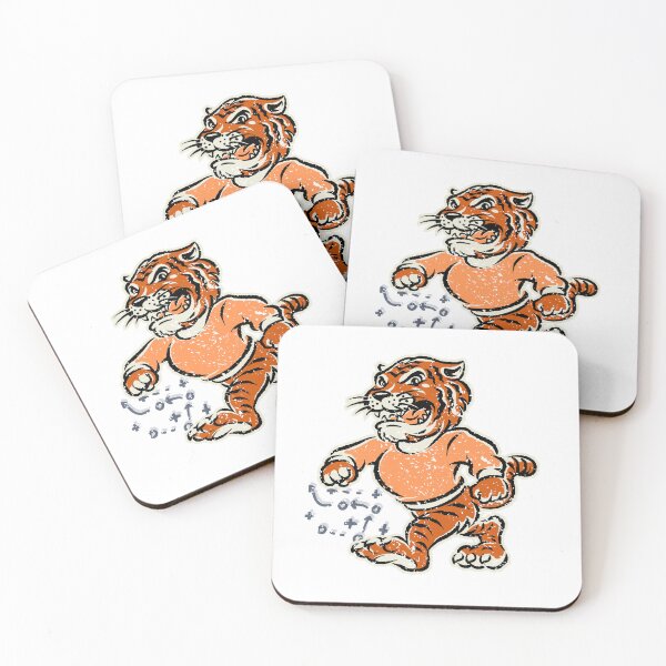 Item preview, ORANGE RETRO TIGERS PLAY designed and sold by jtozdesigns.