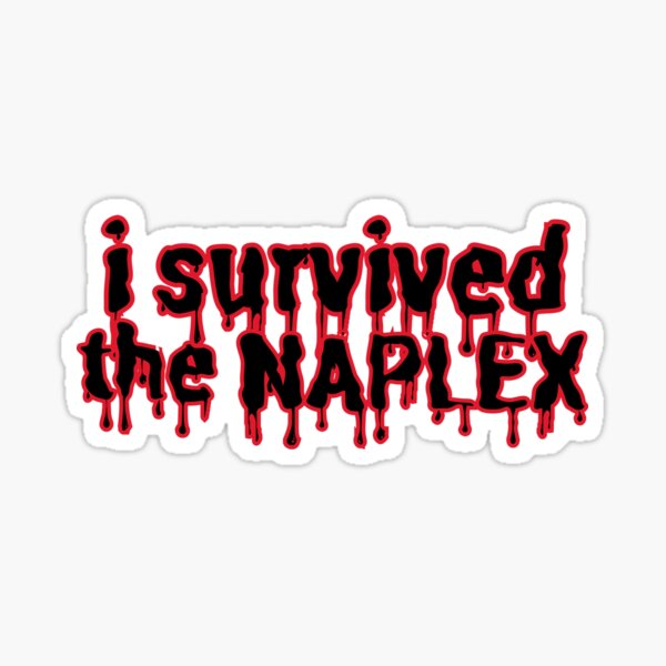 Artikel-Vorschau von ich habe den Naplex überlebt, designt und verkauft von scholar stickers.