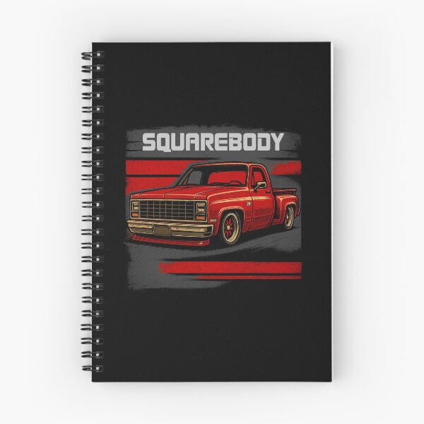 Item preview, Classic Red Squarebody Chevy Truck with Retro Street Vibe designed and sold by TheArtOfCar.