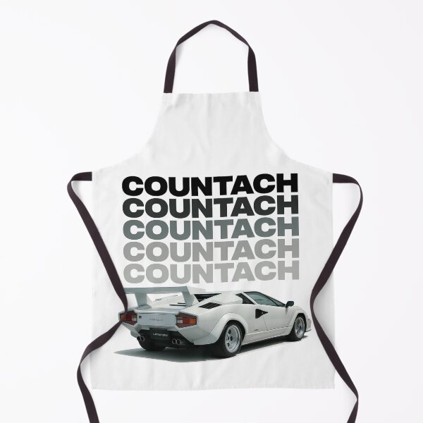 Item preview, Legendary White Countach with Retro Gradient Typography designed and sold by TheArtOfCar.