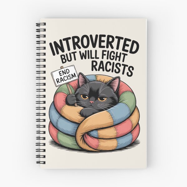 Item preview, Introvert Introverted But Will Fight Racists designed and sold by AniArtPL.