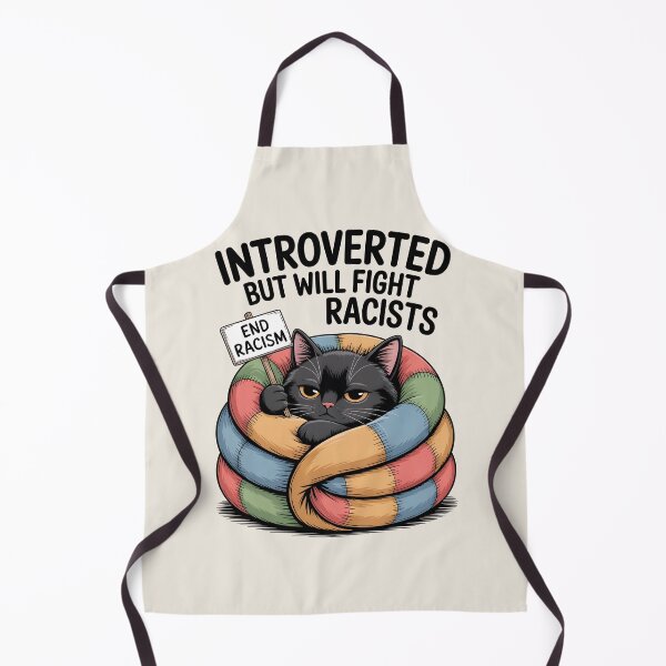 Item preview, Introvert Introverted But Will Fight Racists designed and sold by AniArtPL.